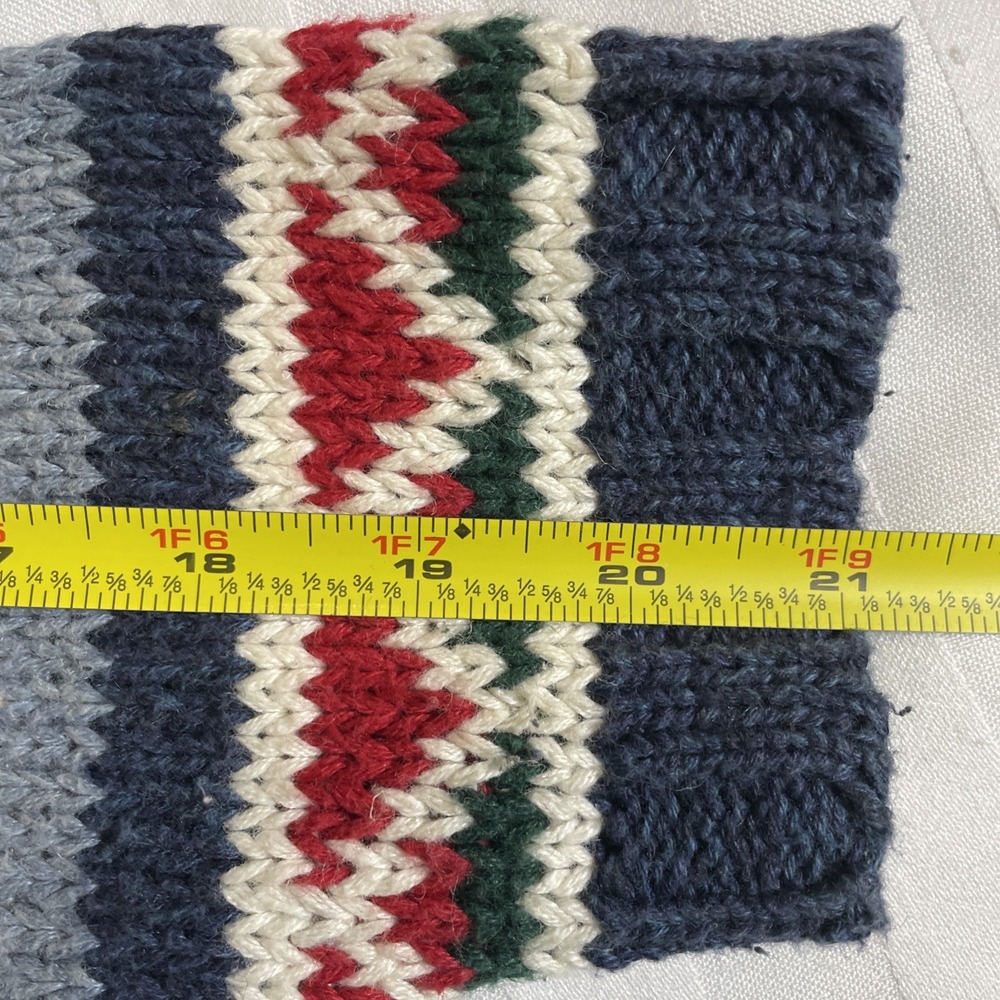 Heirloom Collectibles Hand Knit Button Down Christmas Cardigan Women's XL VTG - Picture 13 of 14